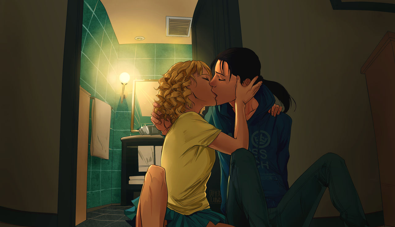 Commission - Kiss by Afterlaughs