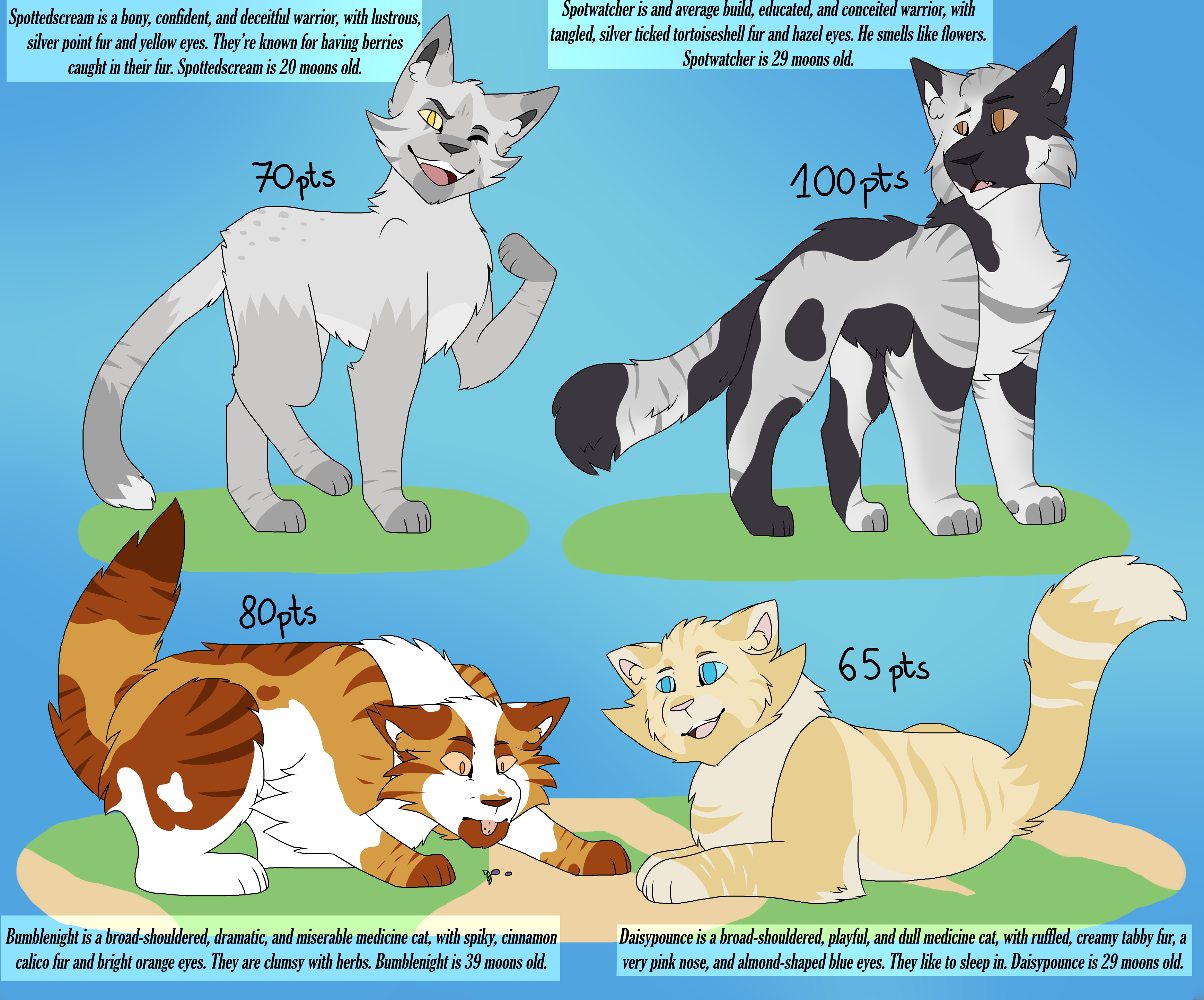 Warrior cats adopts CLOSED by Lynnadrity on DeviantArt