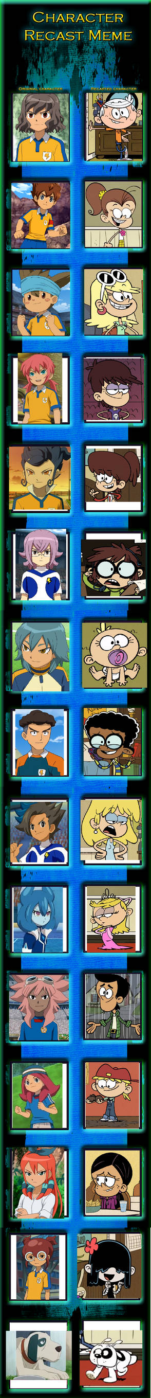 The Loud House Inazuma Eleven GO Recast Meme