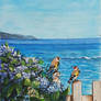 Sea view from the garden