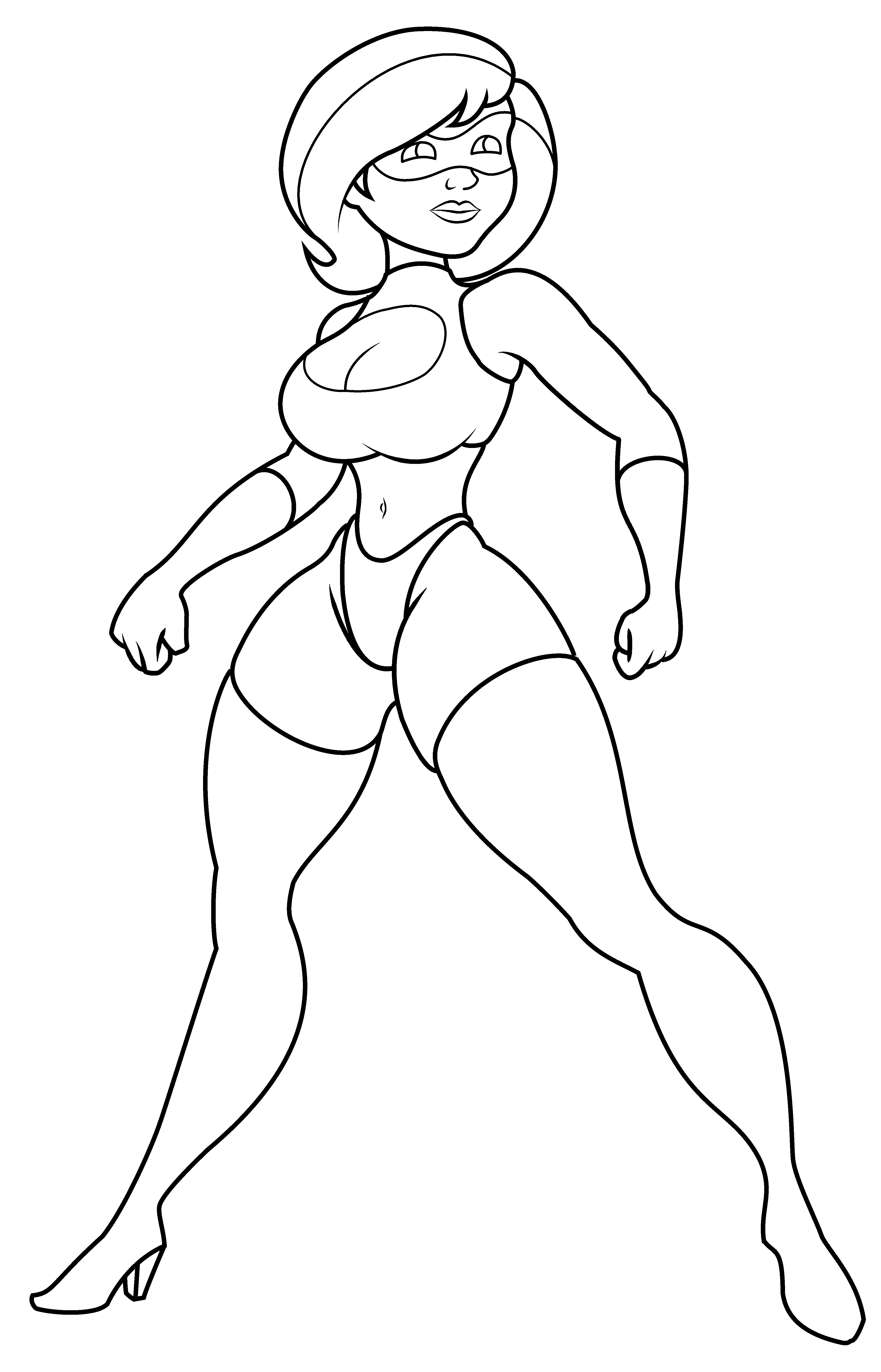 Not Elastigirl Stand 4 Colorin By Kilowatts62-digi