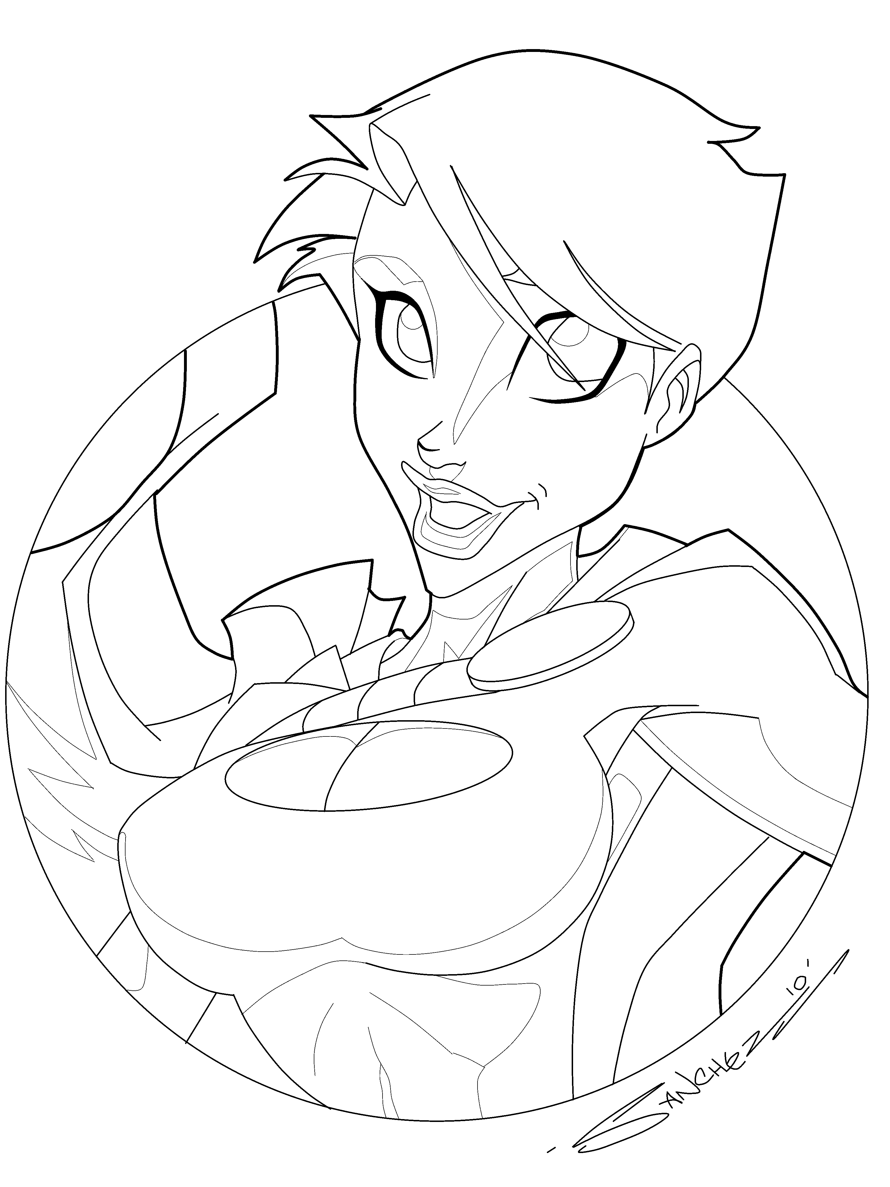 Powergirl ala Steven Sanchez Inks