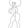 Afrochick Coloringpage