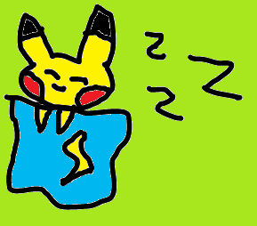 sleepy pikachu