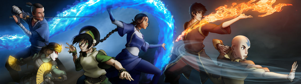 Aang Rave The Aang Gang (Colorized) by thetechromancer on DeviantArt