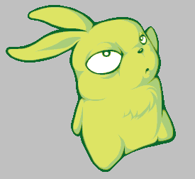 A 'slightly evil' bunny :O