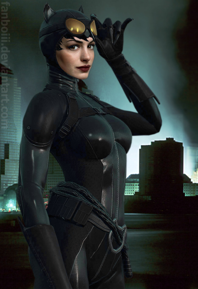 Anne Hathaway as Catwoman by fanboiii on DeviantArt