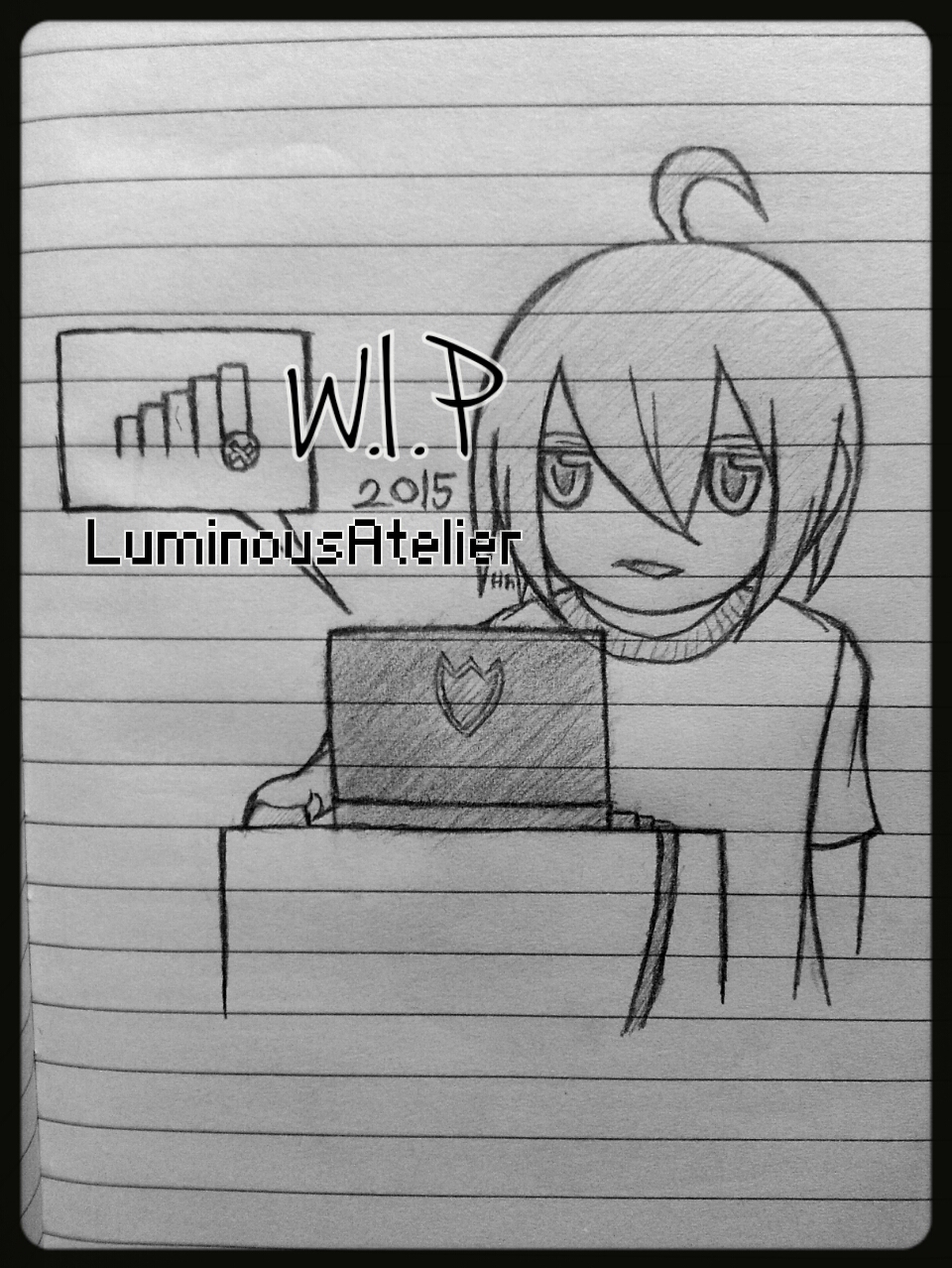 Sketch - Chibi Laptop W.I.P