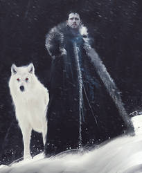 Jon Snow and his Pet
