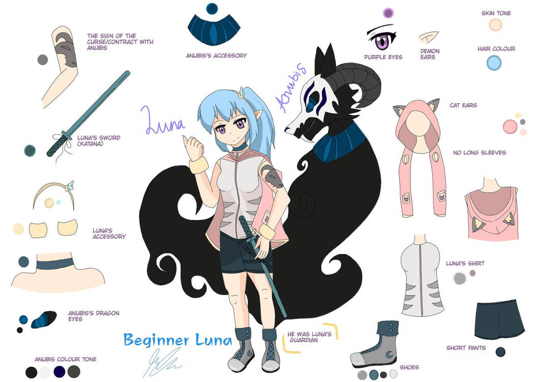 Oc Reference Background My Oc reference sheet by BeginnerLuna on DeviantArt