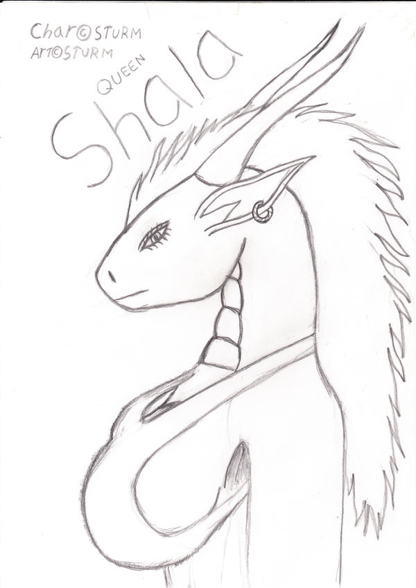 Shala the dragoness queen.