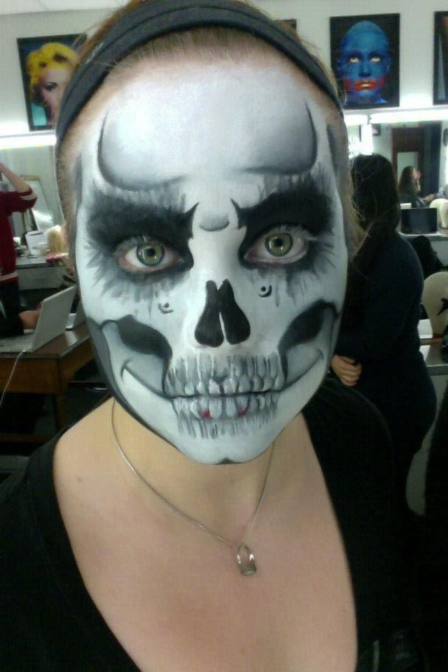 Skeleton Face Paint By Dovemakeup On Deviantart