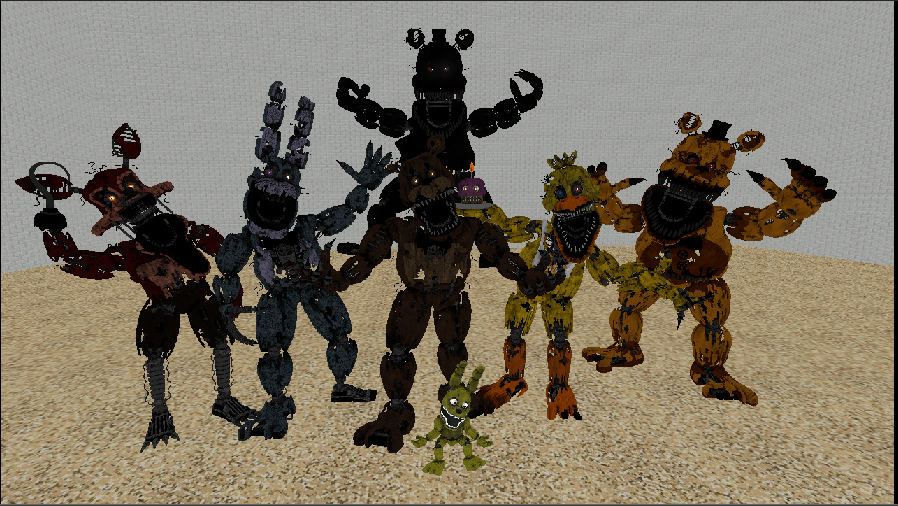 FNAF 4 : SAU ANIMATRONICS by Bunzabloveketchup135 on DeviantArt