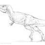 Tyrannosaur lineart