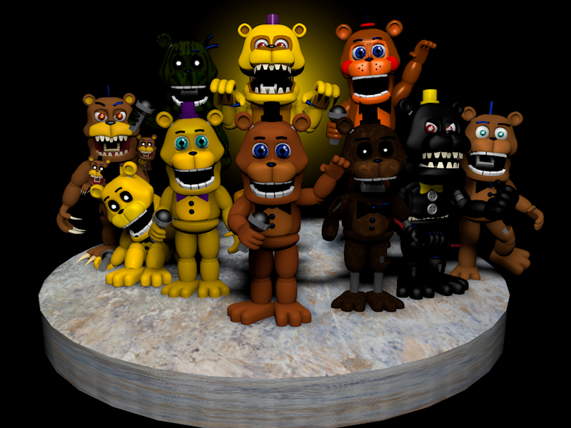 Cinema4D-Ports) FNaF World Pack C4D Release by Bun-Zai on DeviantArt