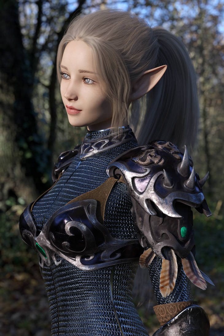 (Requested) Female Elf Ranger by dragonlord3989 on DeviantArt