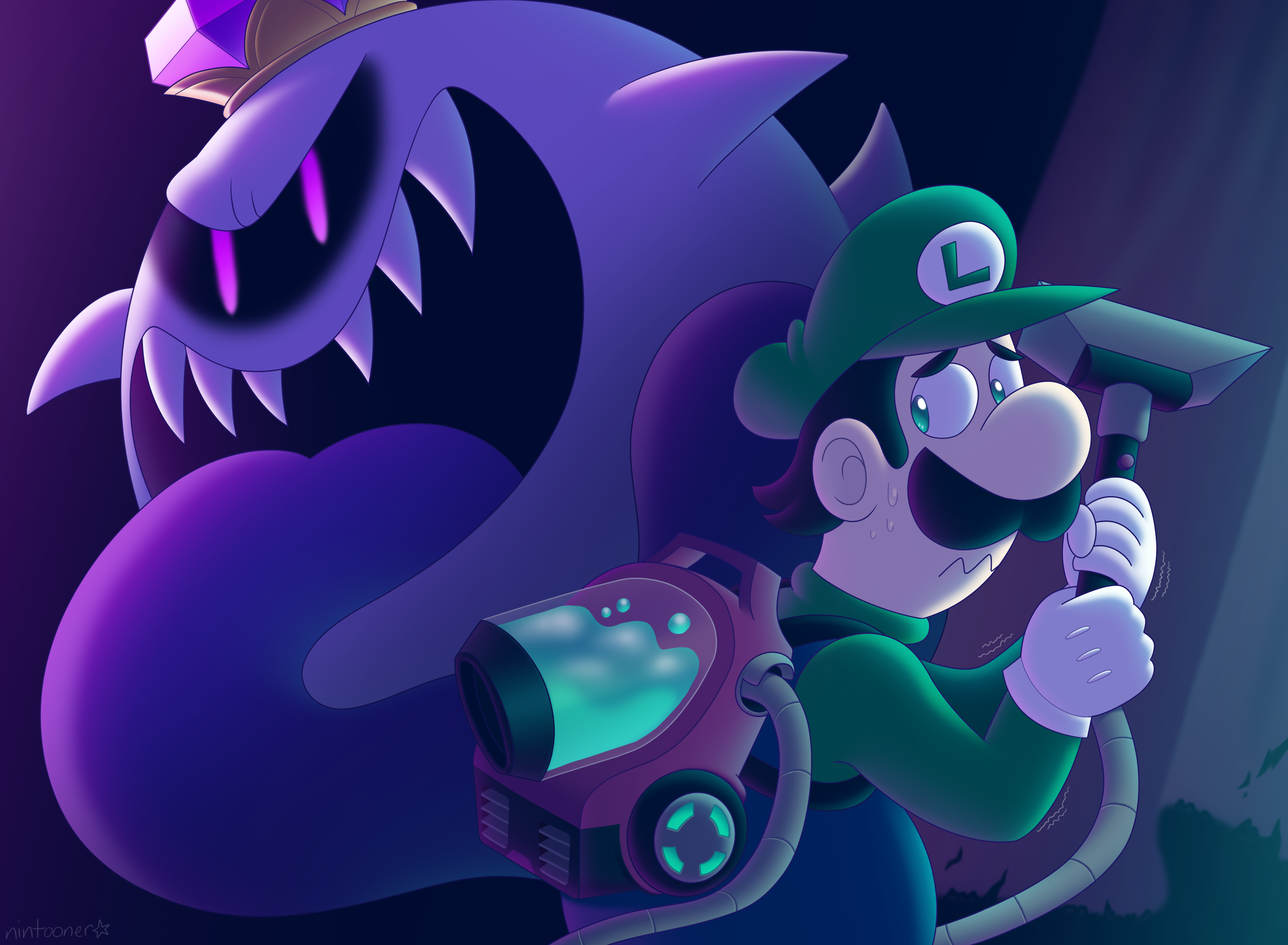 Luigi's Mansion Dark Moon Wallpaper by ElCajarito on DeviantArt