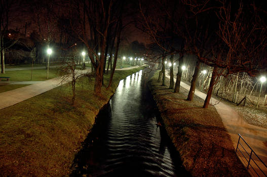 Park in the darkness