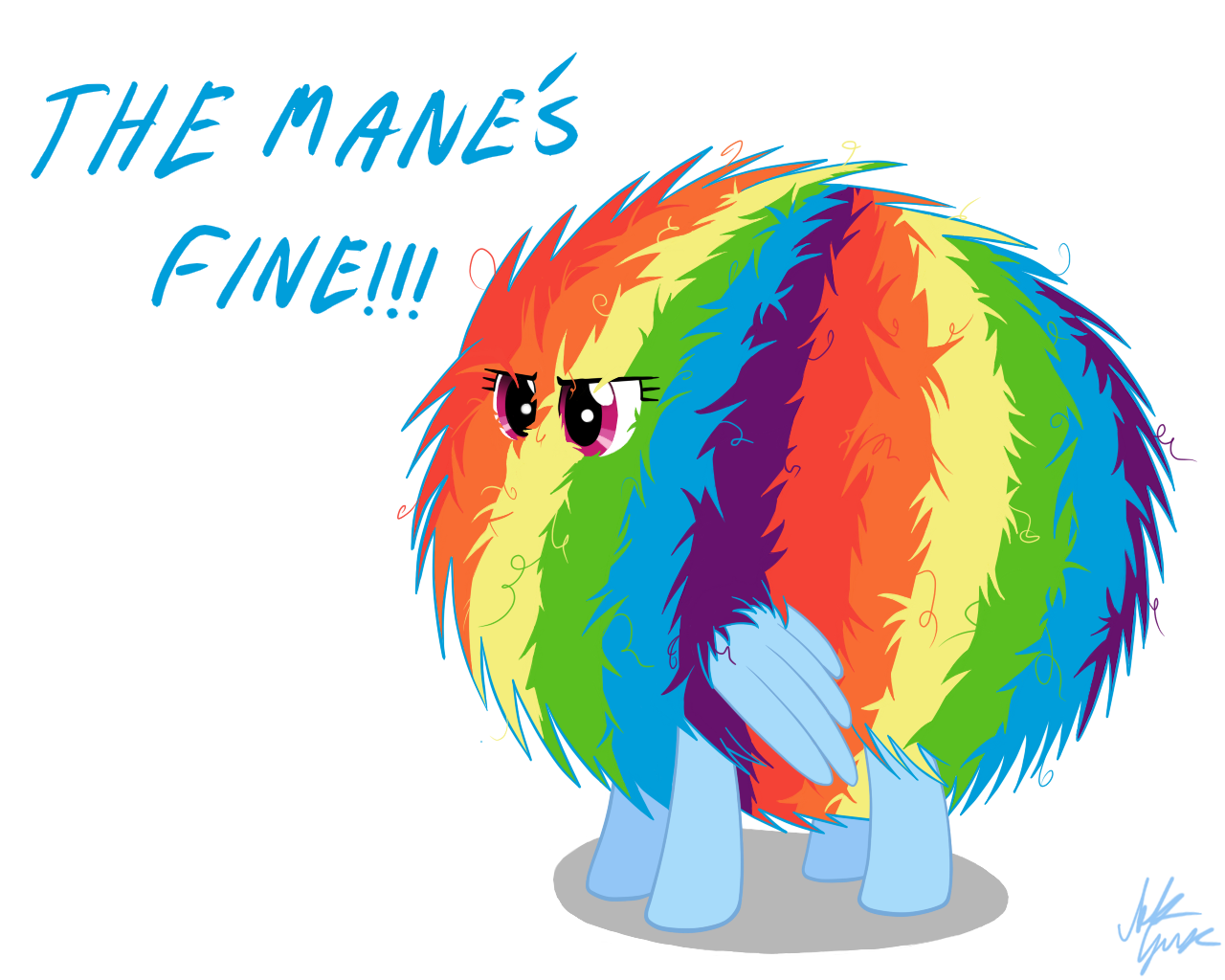 Rainbow Dash: Bad mane day?