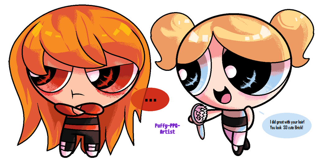 Bubbles a Hairstylist by PuffyPPGArtist on DeviantArt