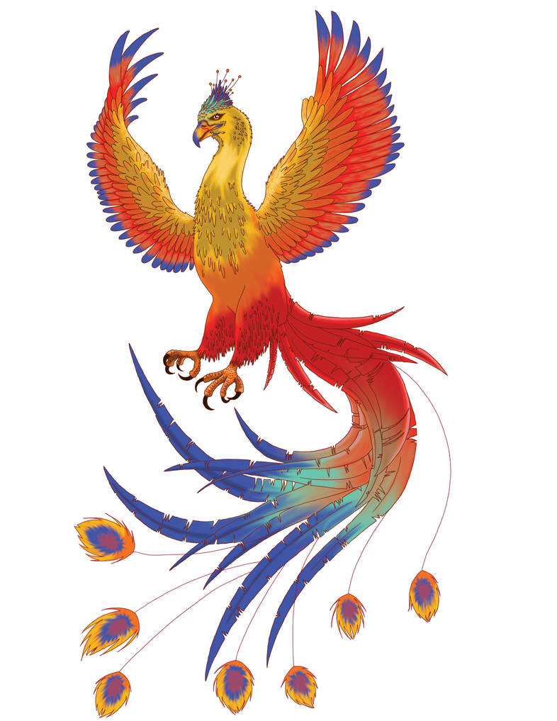 Phoenix - colors by blufyrdragon4 on DeviantArt