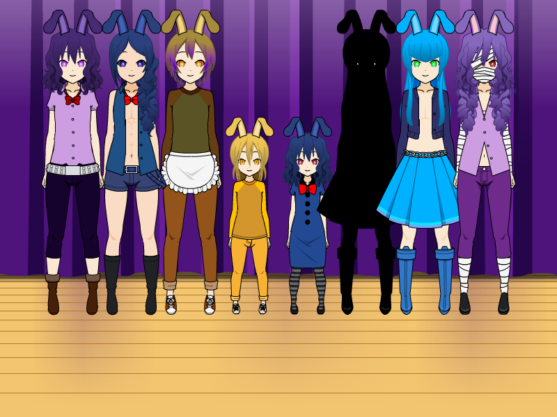Runied F Naf Rabbit FNAF the Rabbits by Ticci-Illy-Rogers on DeviantArt