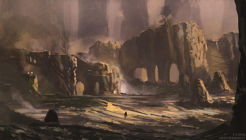 Golden canyon by HideTheInsanity
