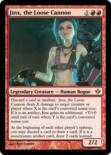 jinx mtg card - Rebel [OGN MtG - Jinx, the Loose