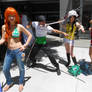 Nami, Zoro, Trafalgar Law, and Luffy Cosplay