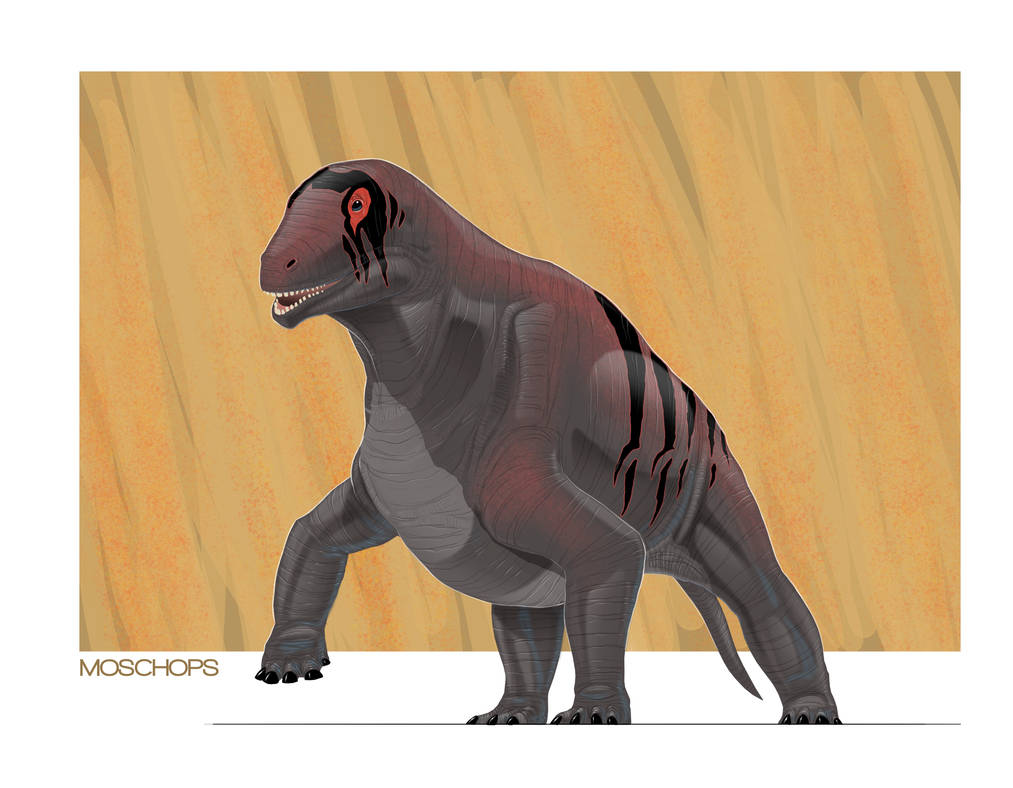 Moschops by raptoryx13 on DeviantArt