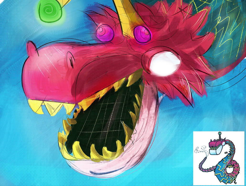 Fracktail from super paper mario drawn on krita by CanOpener888 on ...