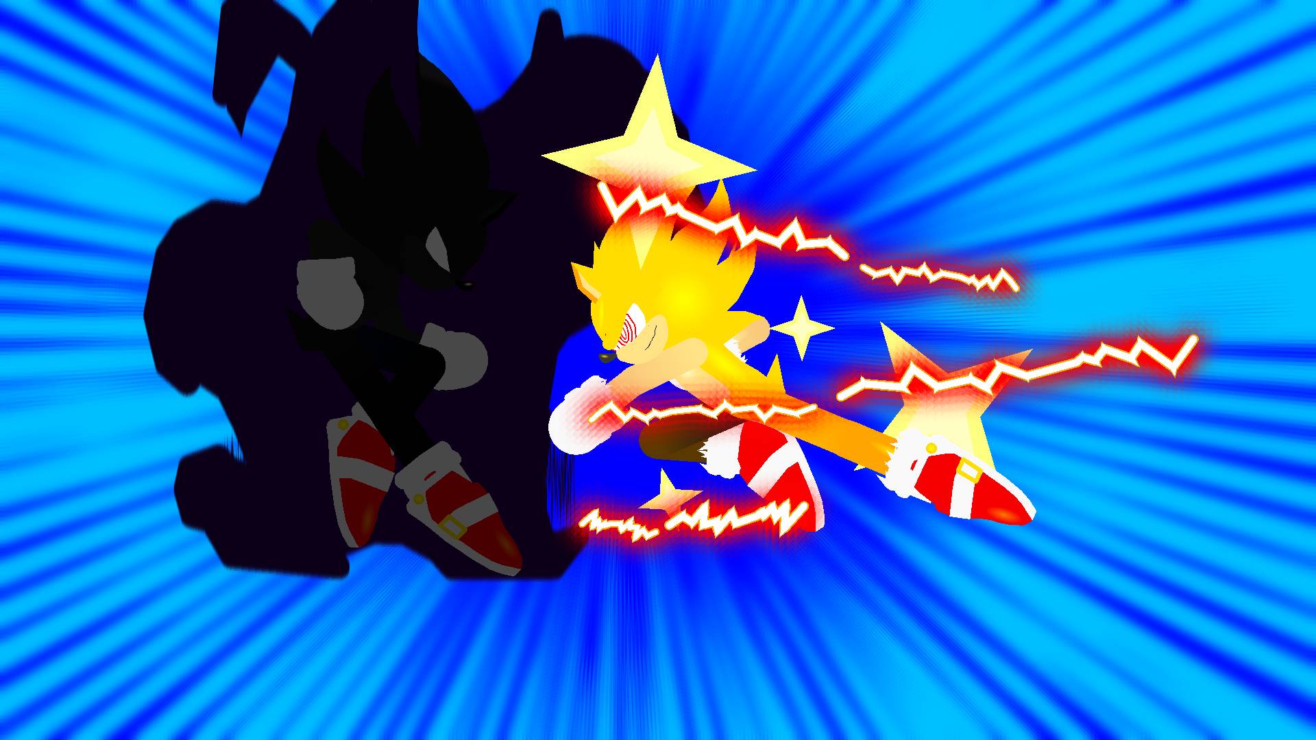 Super Sonic vs Hyper Sonic by leifii on DeviantArt. : r