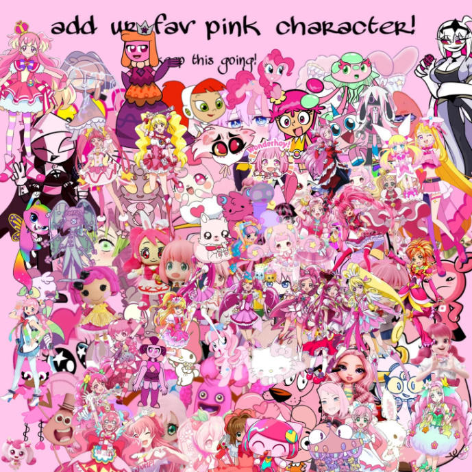 Pink Character Color Add your favorite pink characters by mxndyrubypetxl on DeviantArt