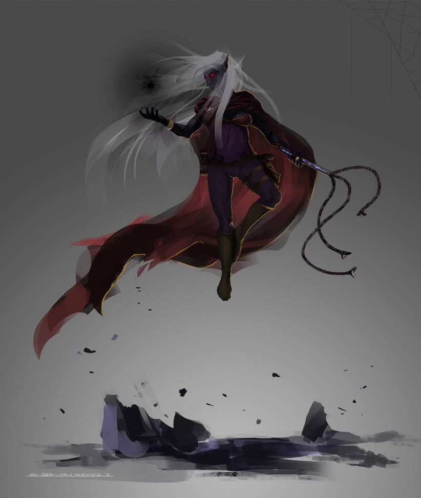 Drow Priestess by imreszabo on DeviantArt