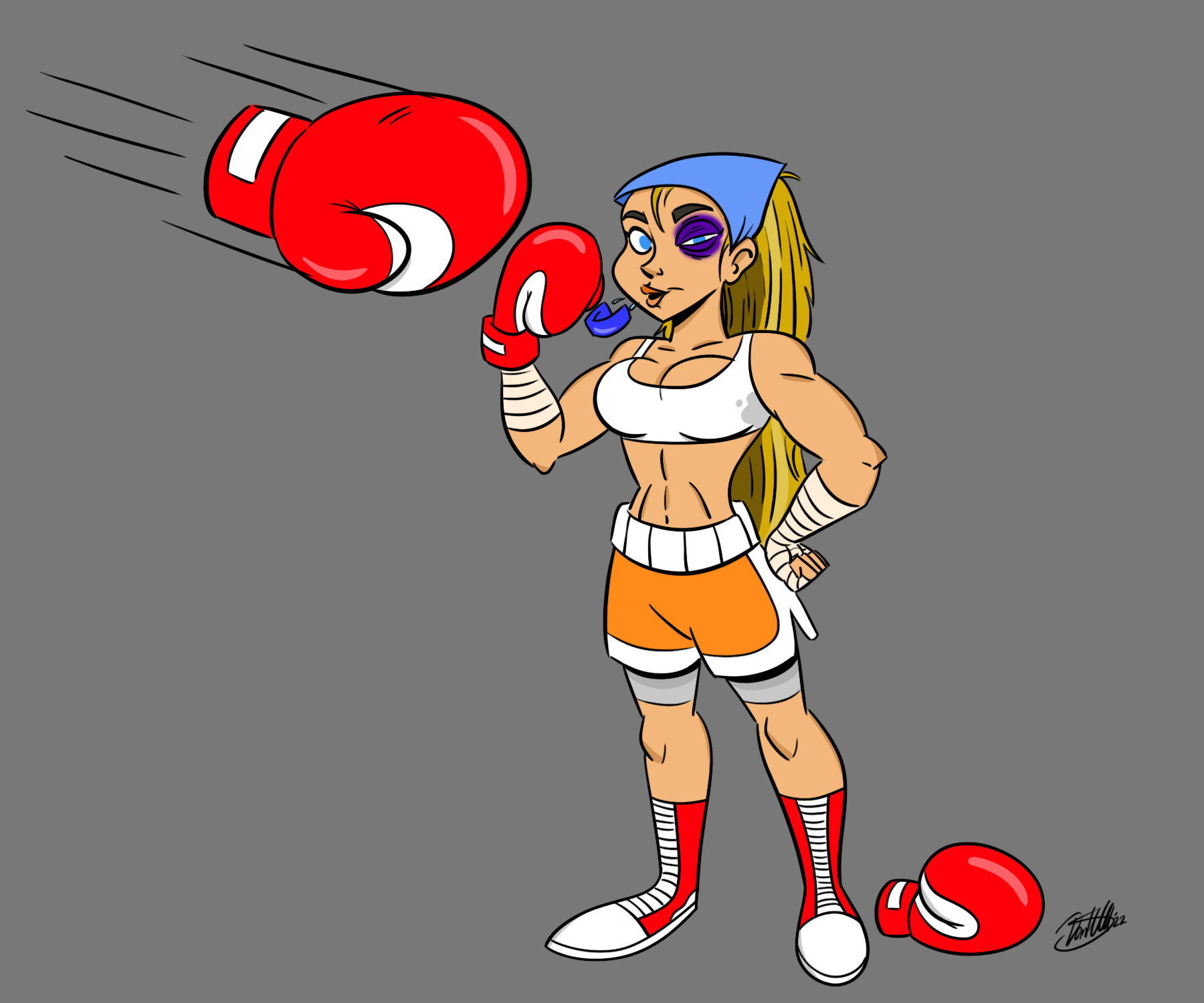 Lindsay the Boxing Queen - COMM by HeroSmacker on DeviantArt