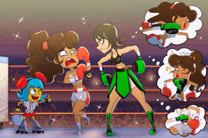 Maria Rivera Vs Carmelita Aves (BOXING) - Comm