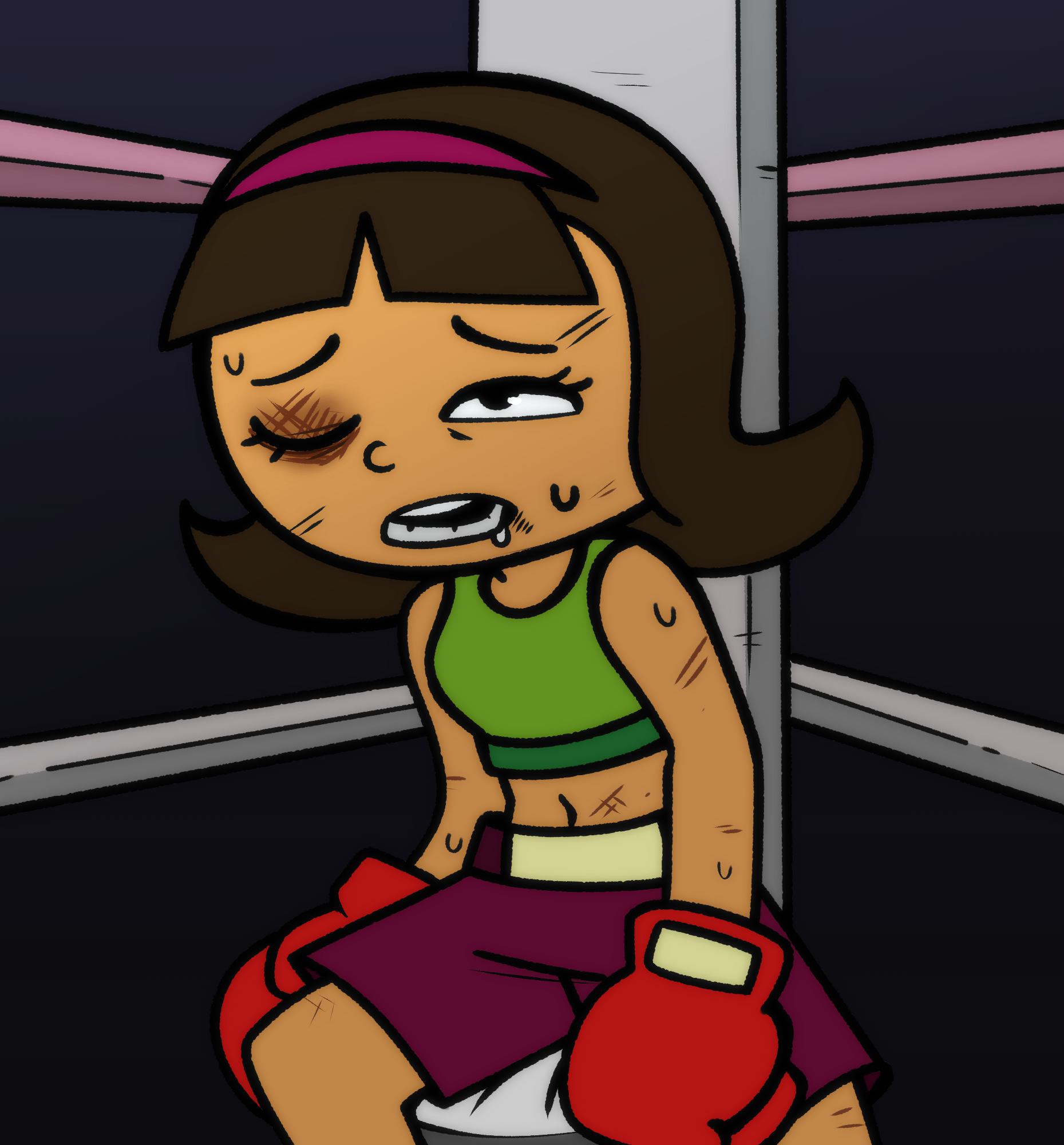 Becky's Corner-Side (BOXING) - Commission by HeroSmacker on DeviantArt