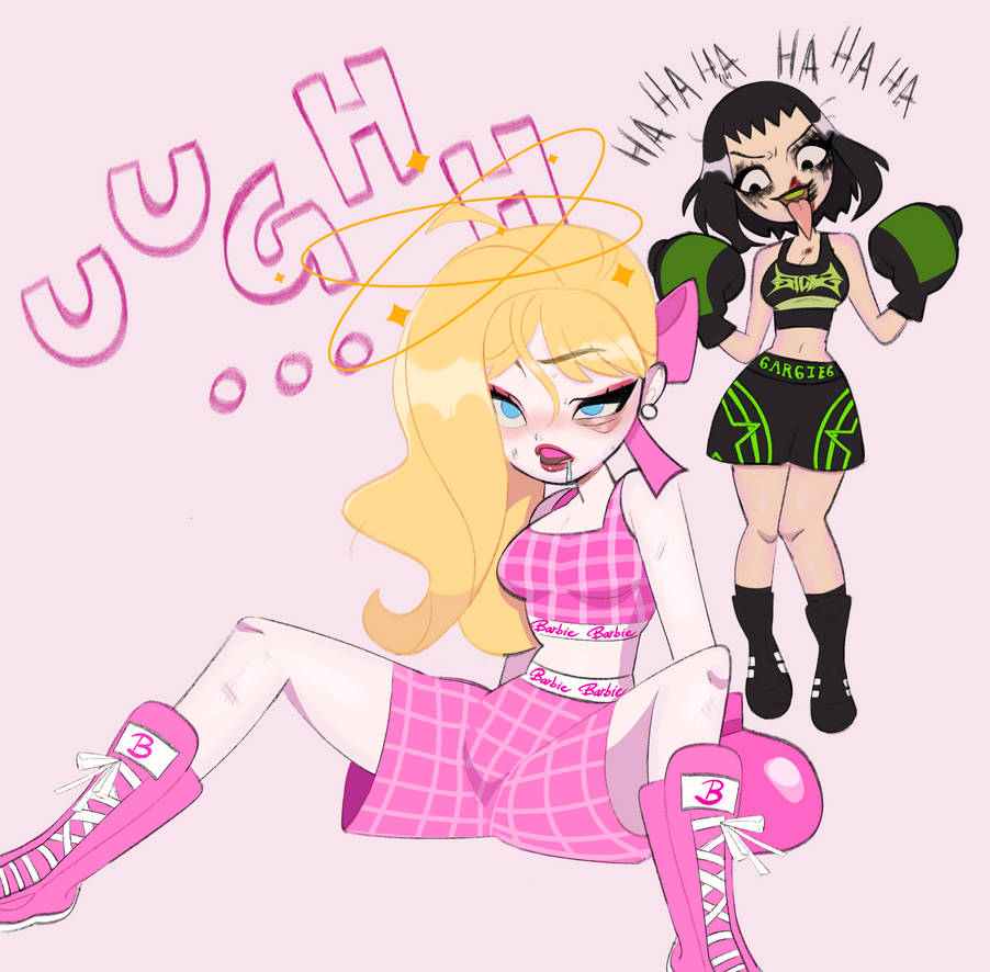 6ar6ie6 Vs Barbie (BOXING) - COMM by HeroSmacker on DeviantArt