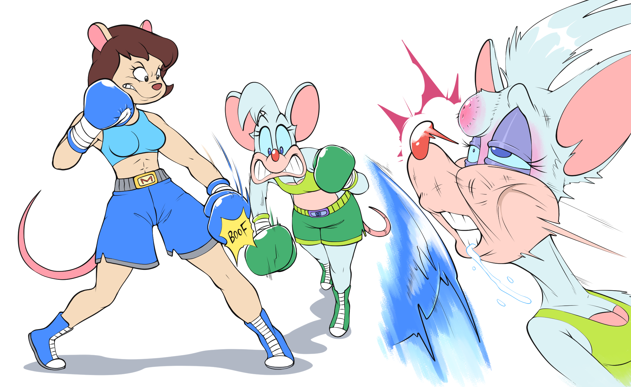 Mousey Mousey Galore Vs Billie (BOXING) - COMM by HeroSmacker on DeviantArt
