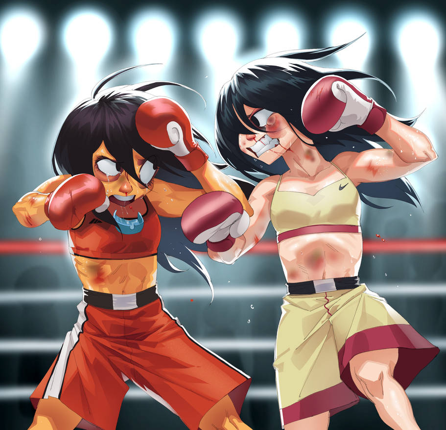 Magicmaya Boxing Tomoko Kuroki Vs Maya (BOXING) - COMM by HeroSmacker on DeviantArt