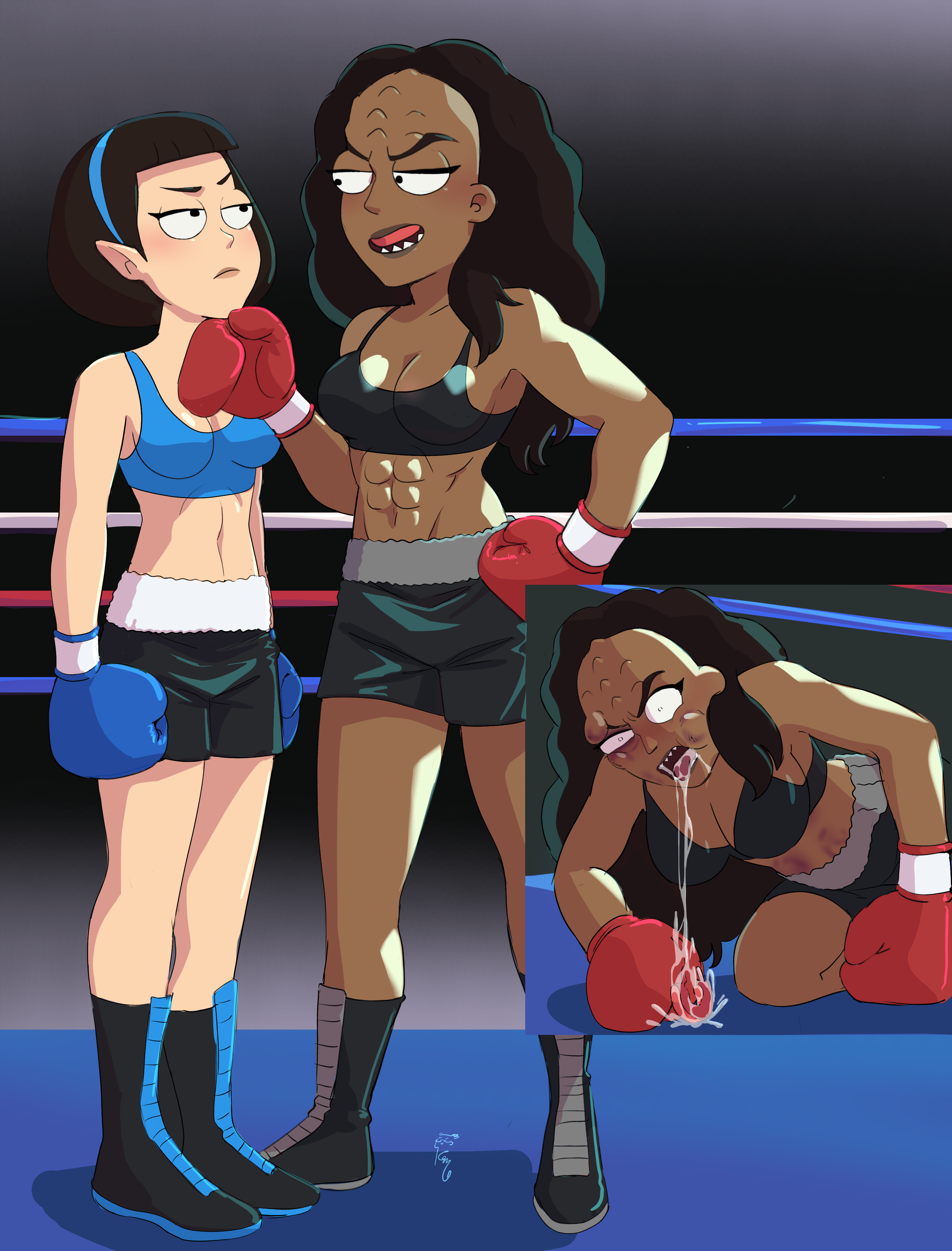 Bed Boxing Deviantart T'Lyn Vs. K'Elarra (BOXING) - COMM by HeroSmacker on DeviantArt