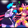 Deltarune: Pink Vs. Queen (BOXING) - COMM