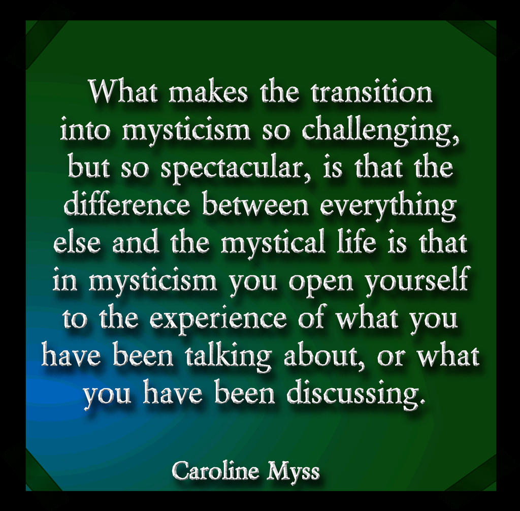 CM Reflection 9-1 Transistion to Myticism