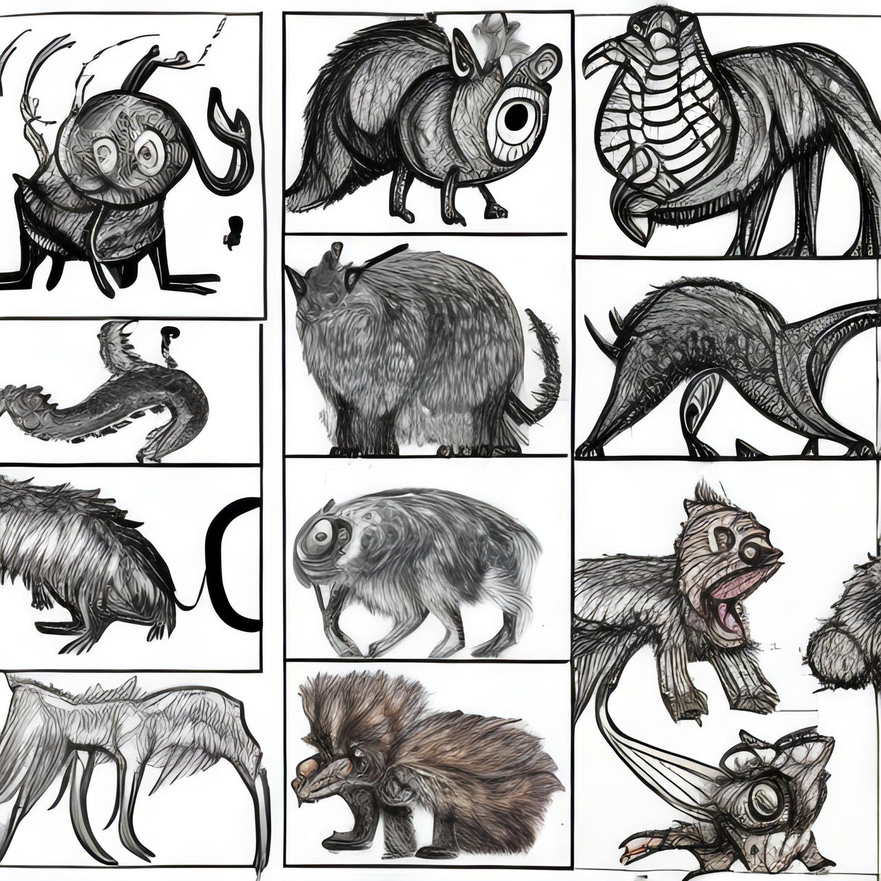 Doodles of mutated animals by ViktoriaStraka on DeviantArt