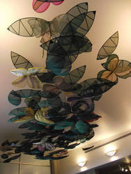 ceiling of butterflies