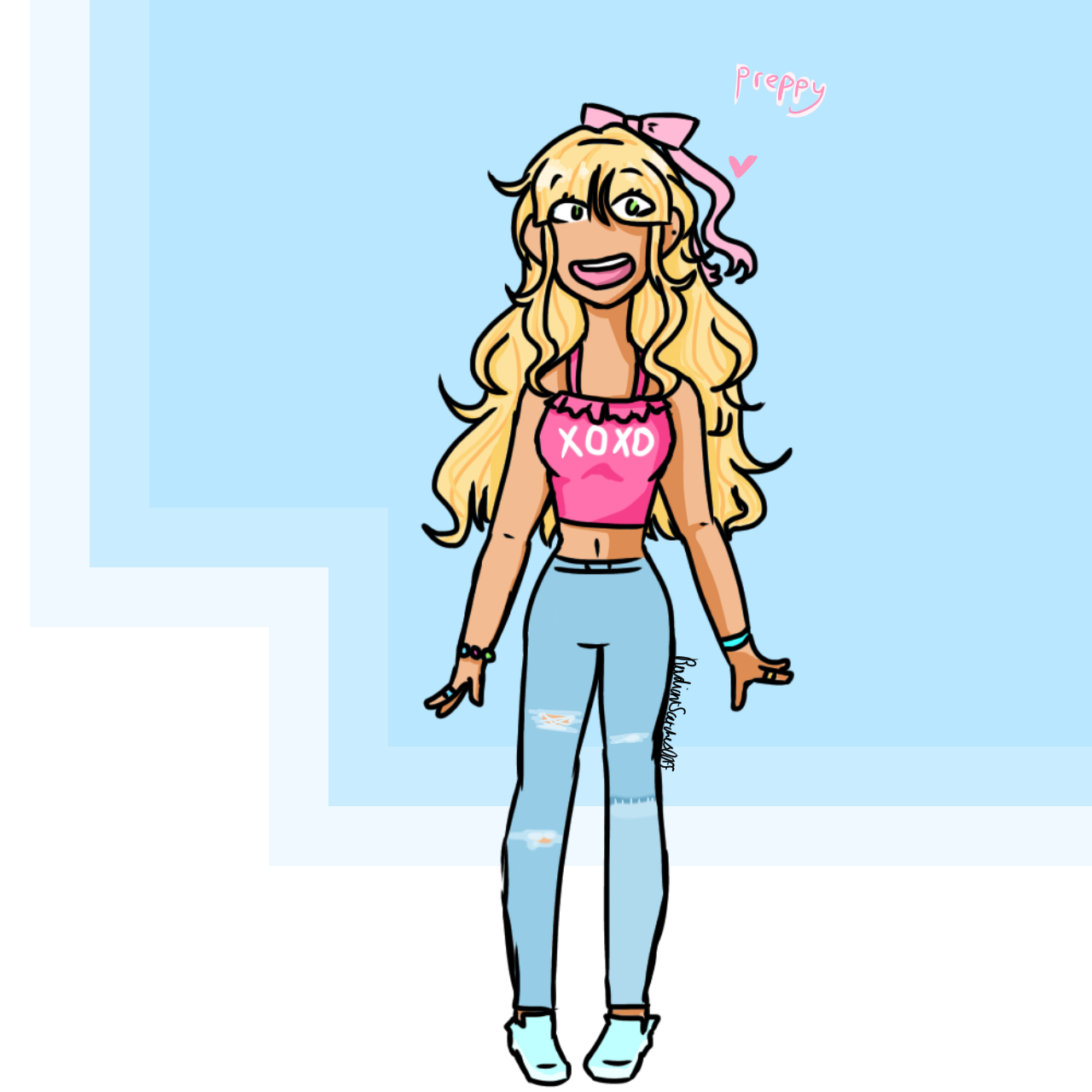 Roblox preppy avatar into Anime preppy avatar by TocaGoldiedraws2 on  DeviantArt