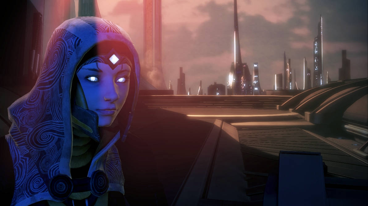 ME3 Tali Zorah Remastered Wallpaper 03 by CreativeMachinima