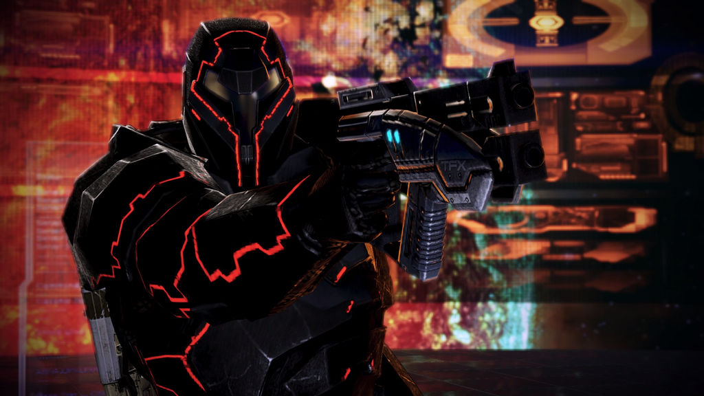 Commander Shepard in Terminus Armor