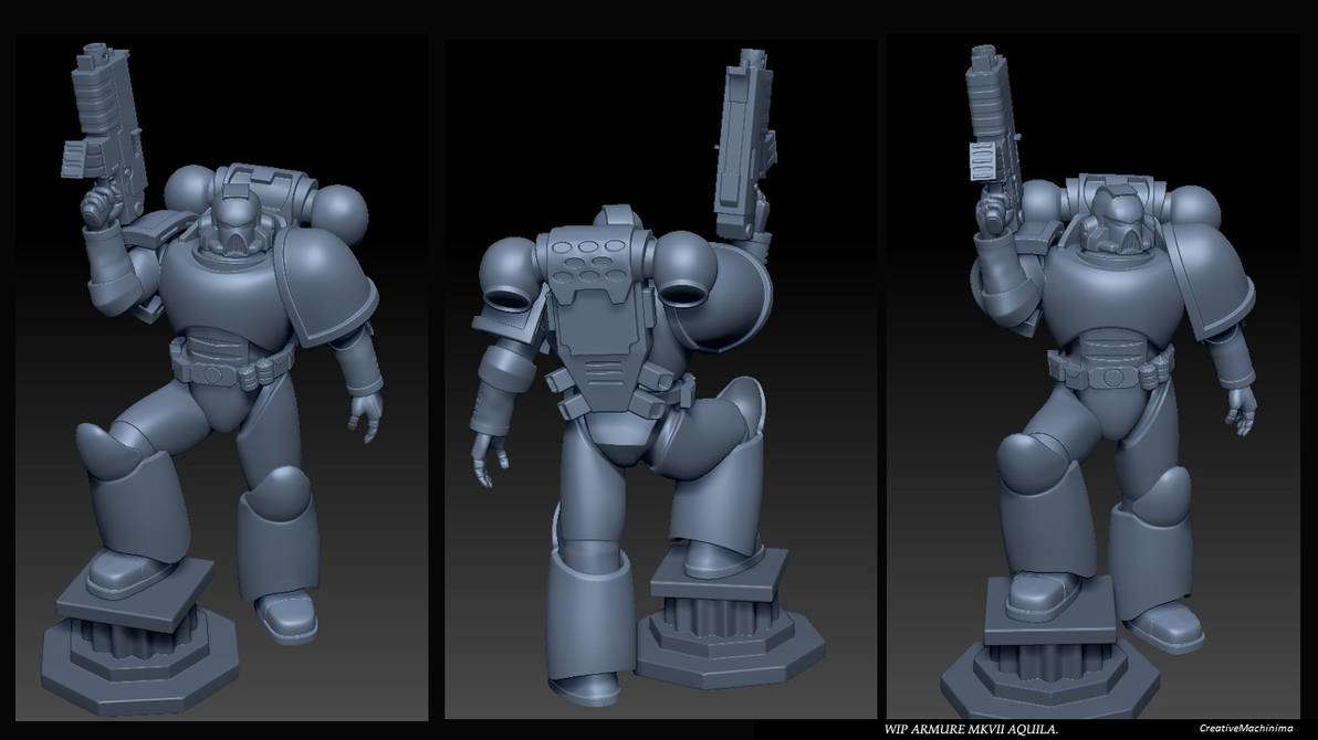 My Space Marine 3D model =W40K= Creative Machinima by CreativeMachinima ...