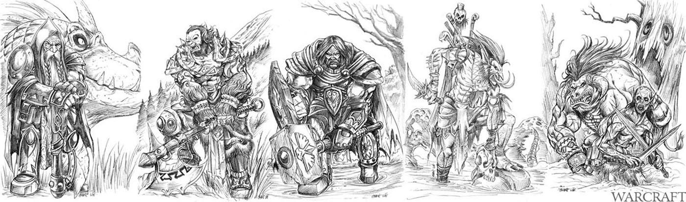 Warcraft Character sketches